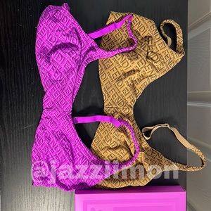 Fendi x Skims Skimpy Scoop Pack bralettes